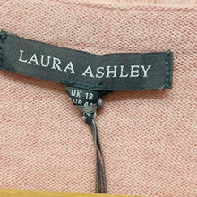 Load image into Gallery viewer, LAURA ASHLEY Pink Ladies Long Sleeve V-Neck Cardigan Size UK 18 NEW
