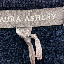 Load image into Gallery viewer, LAURA ASHLEY Blue Ladies Long Sleeve Round Neck Cardigan Size UK 16 NEW
