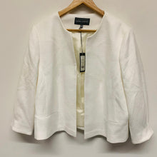Load image into Gallery viewer, LAURA ASHLEY White Ladies Long Sleeve V-Neck Textured Jacket Size UK 18 NEW
