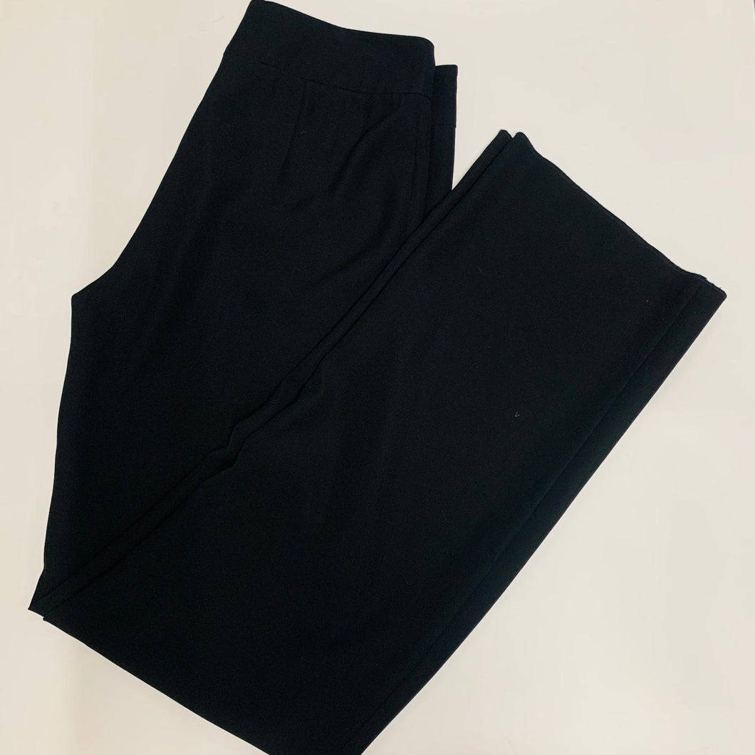 EMPORIO ARMANI Black Ladies Dress Pants Trousers Size UK 12 W32 L34