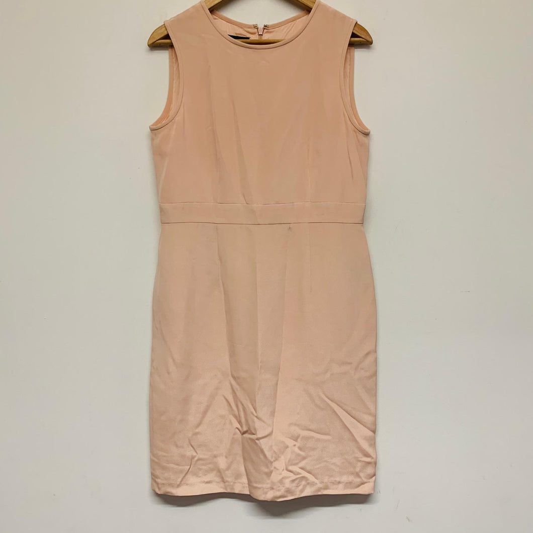 AUGUST SILK COLLECTION Pink Ladies Sleeveless Round Neck A-Line Dress Size UK 12