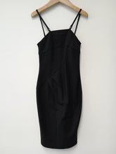 Load image into Gallery viewer, MARKS &amp; SPENCER Ladies Black Sleeveless Square Neck Dress Size UK8
