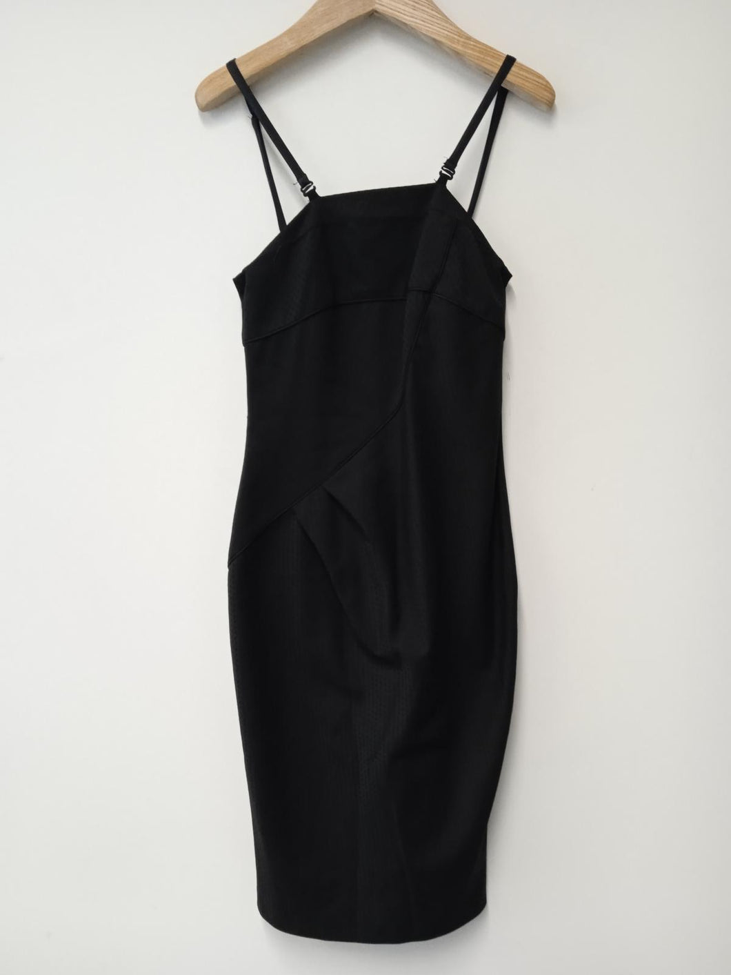 MARKS & SPENCER Ladies Black Sleeveless Square Neck Dress Size UK8