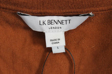 Load image into Gallery viewer, L.K. BENNETT Ladies Brown Wool Long Sleeve Collared Jumper Size L
