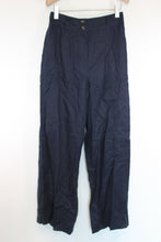 Load image into Gallery viewer, BODEN Ladies Navy Blue Linen Wide-Leg Trousers EU38 UK10R BNWT
