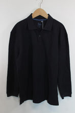 Load image into Gallery viewer, BODEN Mens Navy Blue Cotton Long Sleeve Polo Shirt Size L BNWT
