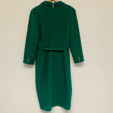 Load image into Gallery viewer, L.K BENNETT Green Ladies Long Sleeve Collared A-Line Dresses Size UK 14
