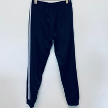 Load image into Gallery viewer, ADIDAS Black Light Grey Stripe Plastic Waste Edition Men&#39;s Track Pant S NEW
