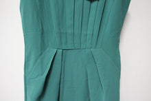Load image into Gallery viewer, LOUCHE Ladies Emerald Green Sleeveless Pleated Renn Mini Dress Size UK10 NEW
