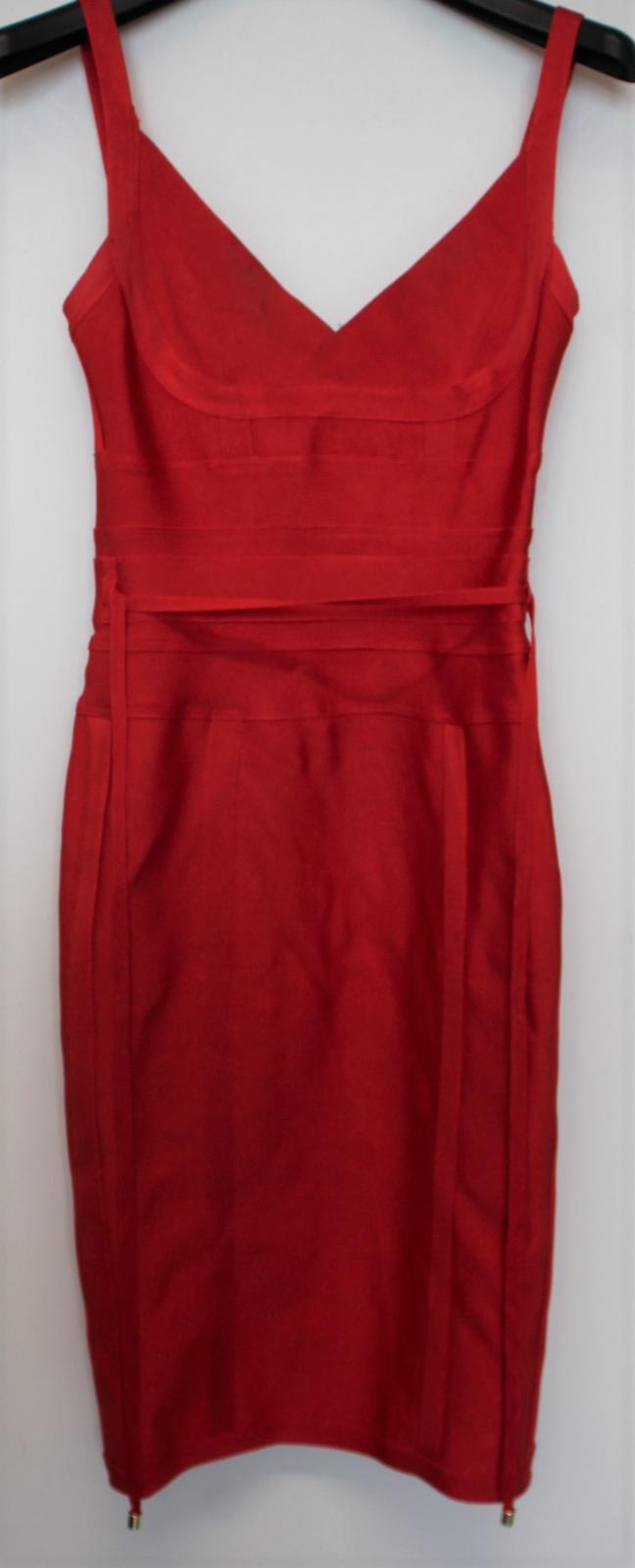 HOUSE OF LONDON Ladies Scarlet Red Stretch Fit Sleeveless Bodycon Dress Size S