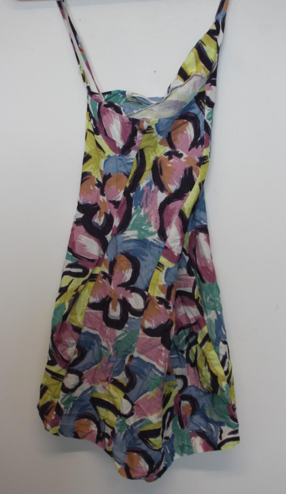 URBAN OUTFITTERS Ladies Multicoloured Cotton Blend Slip Wrap Dress M NEW