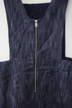 Load image into Gallery viewer, OLIVER BONAS Ladies Blue Cotton Denim Sleeveless Deena Pinafore Dress UK10 NEW

