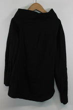 Load image into Gallery viewer, KAREN MILLEN Ladies Black Cotton Asymmetric Wide-Neck Top EU40 UK12 BNWT
