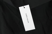Load image into Gallery viewer, KAREN MILLEN Ladies Black Cotton Asymmetric Wide-Neck Top EU40 UK12 BNWT
