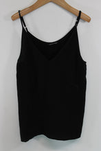 Load image into Gallery viewer, MARISSA WEBB Ladies Black Cotton Camisole Vest Top Size M
