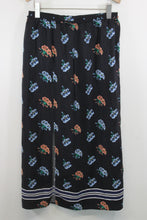 Load image into Gallery viewer, MARKUS LUPFER Ladies Dark Blue Floral Print Straight Midi Skirt Size M
