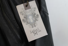 Load image into Gallery viewer, LABEL LAB Ladies Black Faux Leather Asymmetric Zip Detail Mini Skirt EU40 UK12
