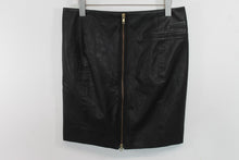 Load image into Gallery viewer, DAY BIRGER ET MIKKELSEN Ladies Black Leather Knee Length Pencil Skirt EU40 UK12
