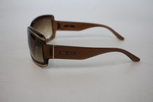 Load image into Gallery viewer, JIMMY CHOO Ladies Golden Brown Plastic Rectangular Sunglasses One Size

