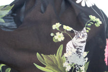 Load image into Gallery viewer, TED BAKER Ladies  Simarra Florence Black Multi Floral Midi Dress w Slip 3/M
