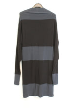 Load image into Gallery viewer, NORMA KAMALI Ladies Blue Black Long Sleeve Stretch Colour Block Dress XS/34
