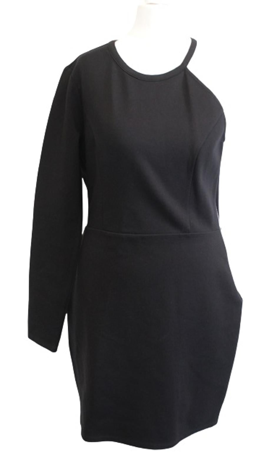NBD X THE NAVEN TWINS Ladies Black One Shoulder Long Sleeve Mini Dress L NEW