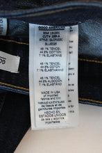 Load image into Gallery viewer, GOOD AMERICAN Ladies Good Leg Blue Zip Fly Front Slit Cropped Jeans 6/28 W28 L27
