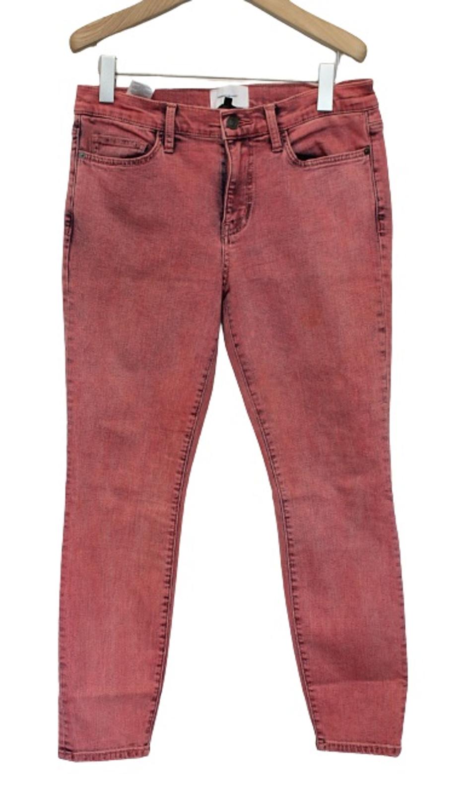 CURRENT/ELLIOTT Ladies Pink Zip Fly Slim Stretch Fit Denim Jeans 30 W32 L27