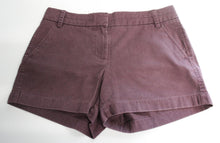 Load image into Gallery viewer, J.CREW Ladies Eggplant Purple Cotton Chino Shorts Size US6 UK10 W32 L3
