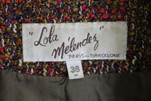 Load image into Gallery viewer, LOLA MELENDEZ Ladies Multicolour Woven 2-Button Blazer Jacket EU38 UK10
