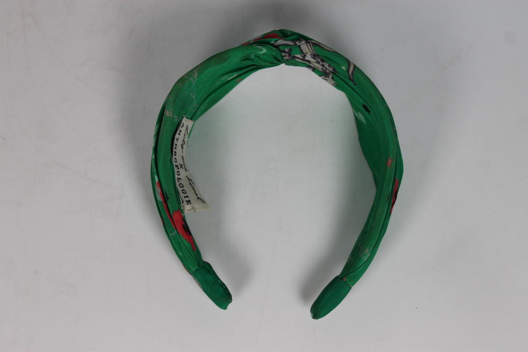 LILY AND LIONAL X ANTHROPOLOGIE Ladies Green Floral Twist Headband O/S