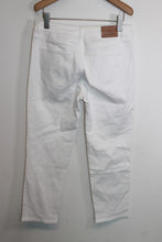 Load image into Gallery viewer, MASSIMO DUTTI Ladies White Cotton Denim High Rise Straight Jeans EU38 UK10
