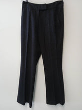 Load image into Gallery viewer, JOSEPH Ladies Dark Grey Pinstripe Dress Trousers Size UK8
