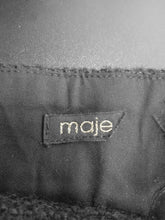 Load image into Gallery viewer, MAJE Ladies Black 2-Pocket White Line Detail Shorts Size UK8
