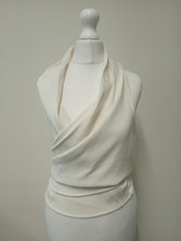 Load image into Gallery viewer, REISS Ladies White Sleeveless V-Neck Wrap Top Size UK8
