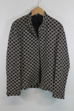 Load image into Gallery viewer, PRETTY GREEN Men&#39;s Black &amp; White Cotton Floral Pattern Jacket Size M
