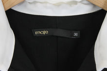 Load image into Gallery viewer, MAJE Ladies Black Half Sleeve Collared Mini Dress EU36 UK8
