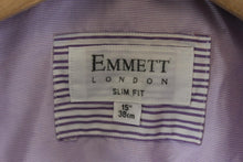 Load image into Gallery viewer, EMMETT LONDON Men&#39;s Lavender Long Sleeve Slim Fit Button Down Shirt Size 15

