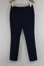 Load image into Gallery viewer, REISS Ladies Navy Blue Cotton Joanna Slim Fit Dress Trousers EU34 UK6
