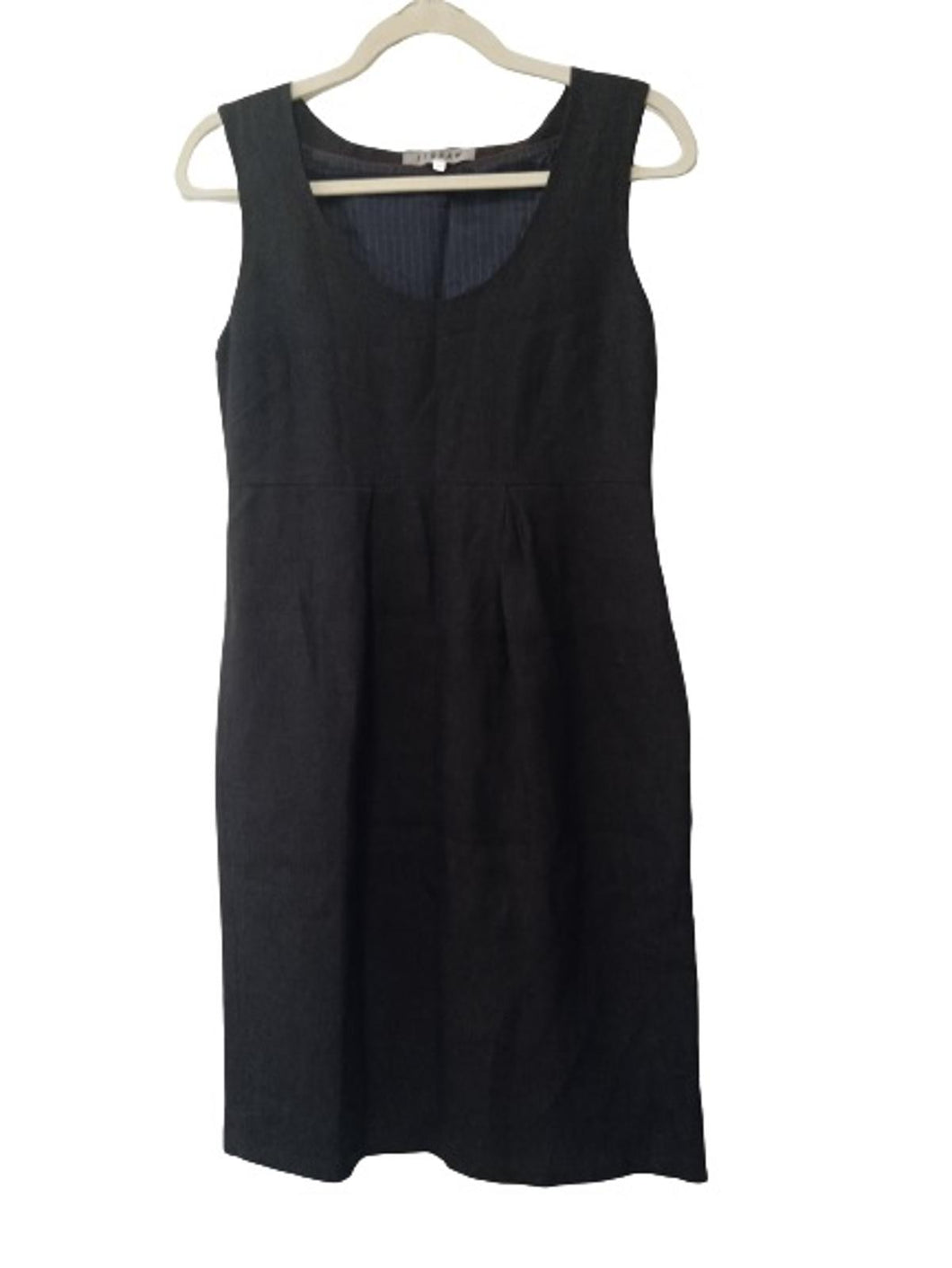 JIGSAW Ladies Black Sleeveless Scoop Neck Dress Size UK10