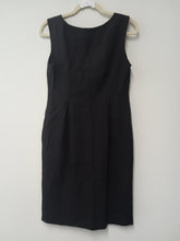 Load image into Gallery viewer, JIGSAW Ladies Black Sleeveless Scoop Neck Dress Size UK10
