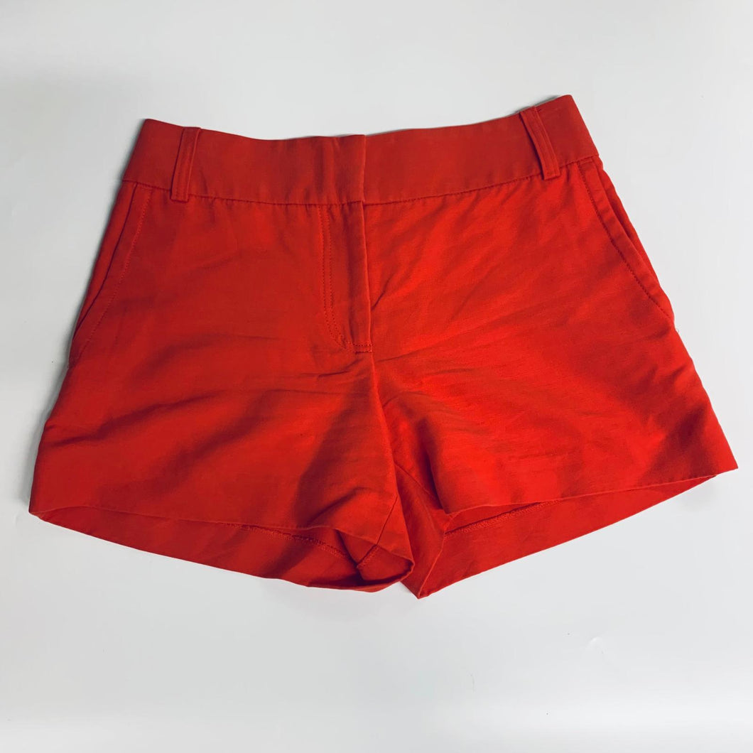 REISS Red Ladies Chino Short-Length Classic Mini Shorts Size UK 8