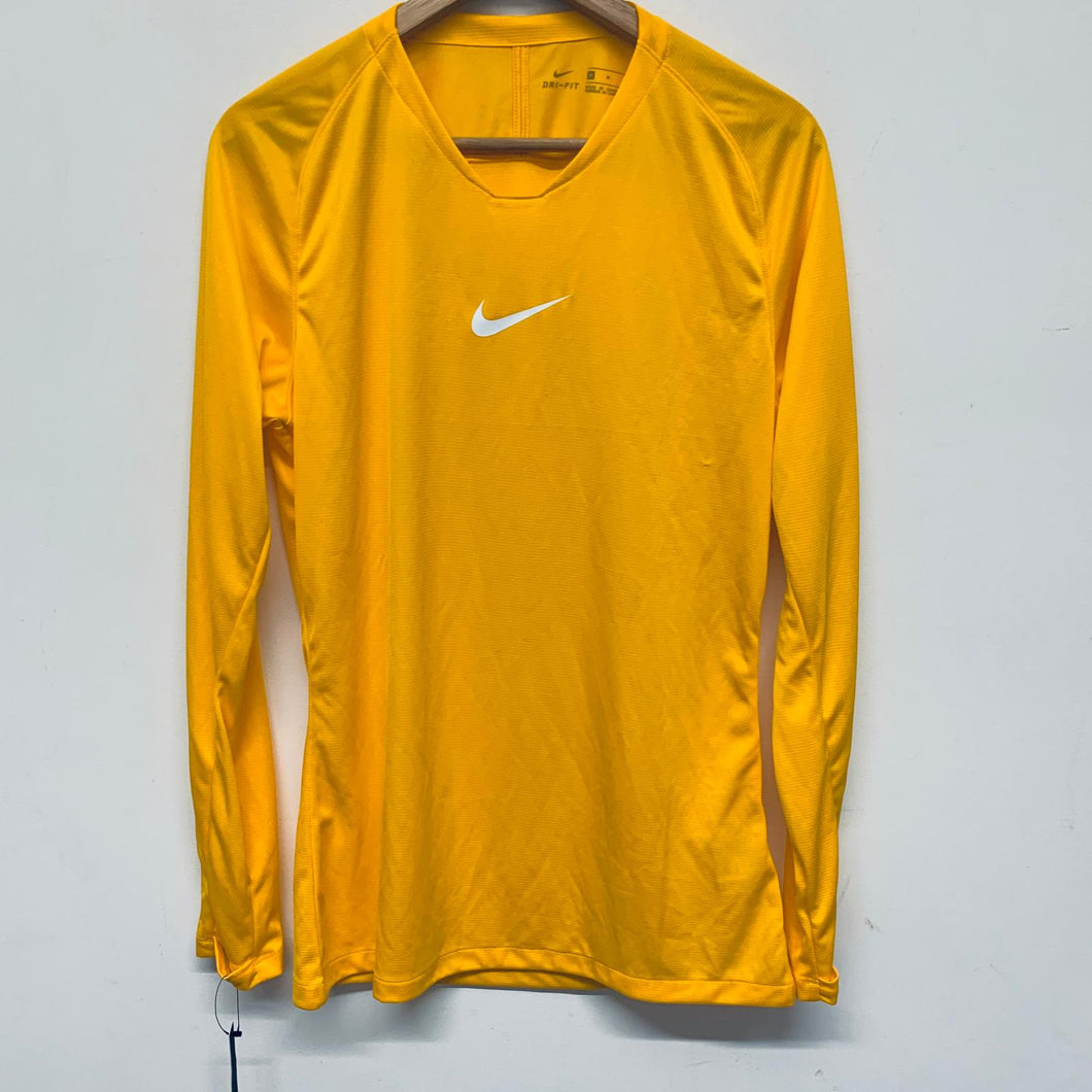NIKE Orange Men's Long Sleeve Round Neck Basic T-Shirt Size UK M NEW