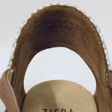 Load image into Gallery viewer, ZIERA Beige Platform Ankle Strap Ladies Strappy Heel Shoes UK 3.5
