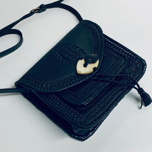 Load image into Gallery viewer, Black Ladies Classic Messenger Bag Shoulder Vintage Handbag Size Medium

