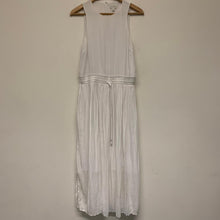 Load image into Gallery viewer, WITCHERY White Ladies Sleeveless Round Neck A-Line Dresses Size UK 10
