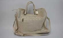 Load image into Gallery viewer, IVANKA TRUMP Ladies Beige Perforated Faux Leather Medium Shoulder Bag
