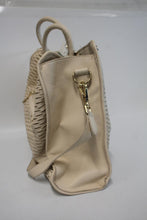 Load image into Gallery viewer, IVANKA TRUMP Ladies Beige Perforated Faux Leather Medium Shoulder Bag
