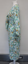 Load image into Gallery viewer, RIVER ISLAND Ladies Green Multi Tie Front Floral Cut Out Midi Dress UK12
