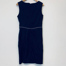 Load image into Gallery viewer, PHASE EIGHT Navy Ladies Sleeveless Round Neck Fit &amp; Flare Dress Size UK 14
